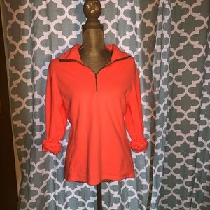 Old navy fleece in bright salmon pink